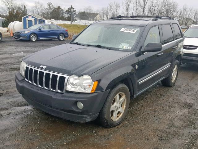 1J4HR58255C521730 - 2005 JEEP GRAND CHER BLACK photo 2