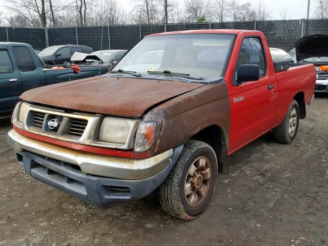 1N6DD21S8WC371140 - 1998 NISSAN FRONTIER X RED photo 2