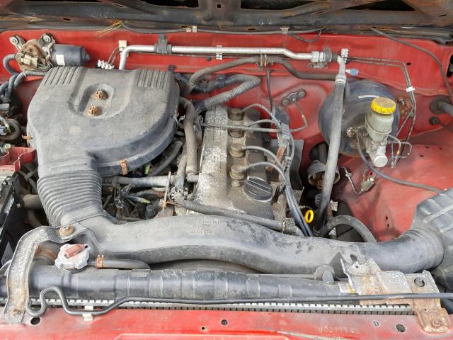 1N6DD21S8WC371140 - 1998 NISSAN FRONTIER X RED photo 7