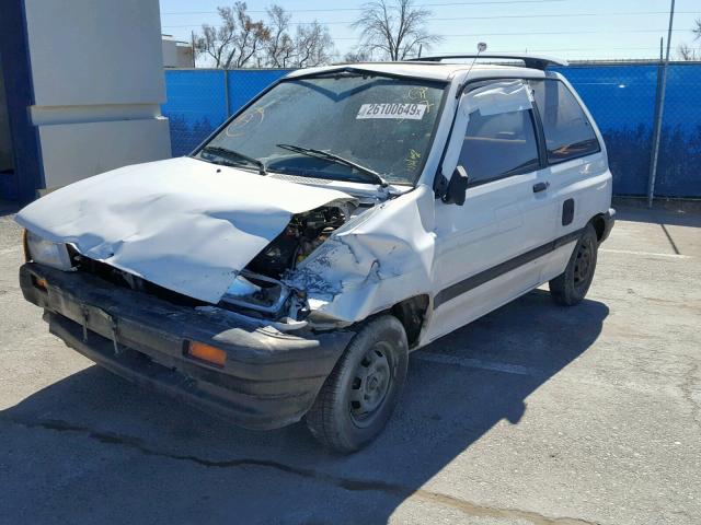 KNJPT06H4L6137928 - 1990 FORD FESTIVA L WHITE photo 2