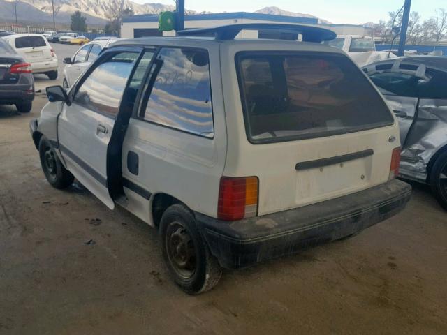 KNJPT06H4L6137928 - 1990 FORD FESTIVA L WHITE photo 3