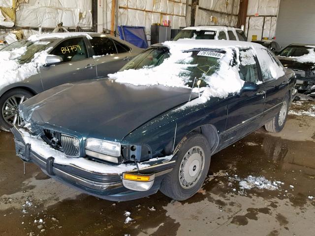 1G4HP52L5SH537398 - 1995 BUICK LESABRE CU GREEN photo 2