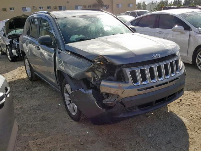 1C4NJCBB3CD662879 - 2012 JEEP COMPASS SP GRAY photo 1