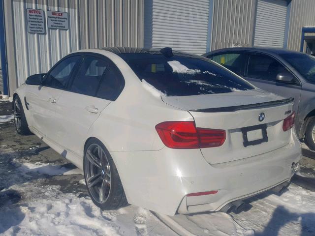 WBS3C9C55FJ276251 - 2015 BMW M3 WHITE photo 3