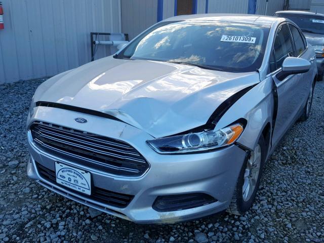 3FA6P0G70GR237578 - 2016 FORD FUSION S SILVER photo 2