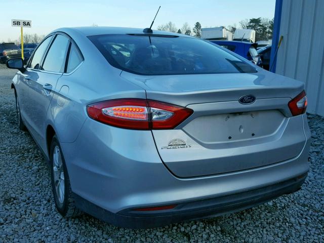 3FA6P0G70GR237578 - 2016 FORD FUSION S SILVER photo 3