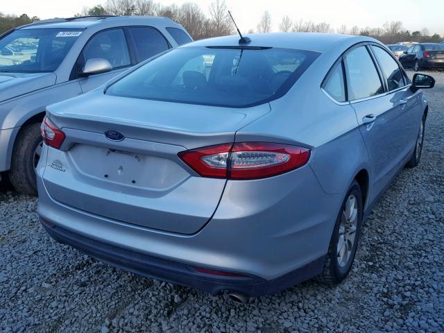 3FA6P0G70GR237578 - 2016 FORD FUSION S SILVER photo 4