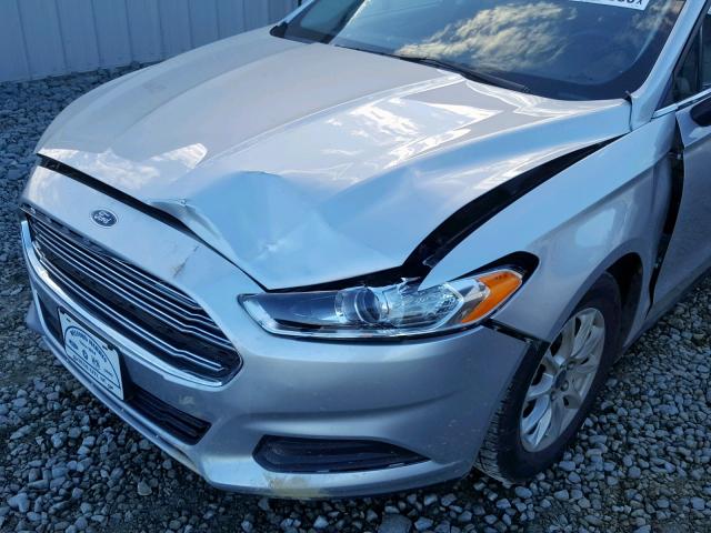 3FA6P0G70GR237578 - 2016 FORD FUSION S SILVER photo 9