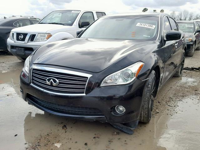 JN1BY1AR2BM370093 - 2011 INFINITI M37 X BLACK photo 2