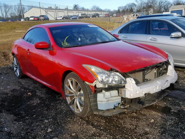 JN1CV6FE9AM350910 - 2010 INFINITI G37 BASE RED photo 1