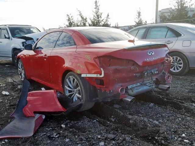 JN1CV6FE9AM350910 - 2010 INFINITI G37 BASE RED photo 3