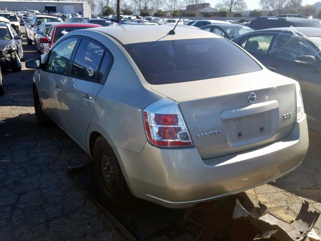 3N1AB61E57L603263 - 2007 NISSAN SENTRA 2.0 BEIGE photo 3