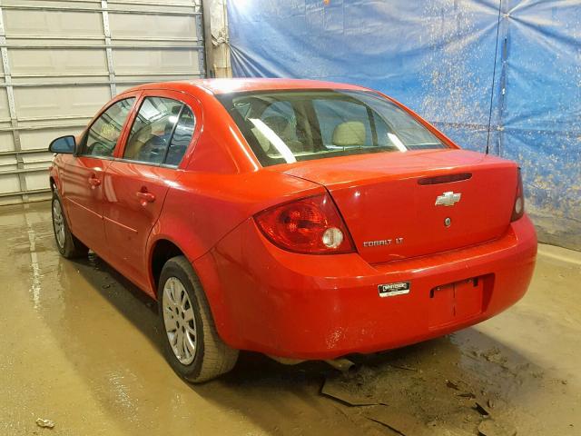 1G1AD5F52A7143381 - 2010 CHEVROLET COBALT 1LT RED photo 3