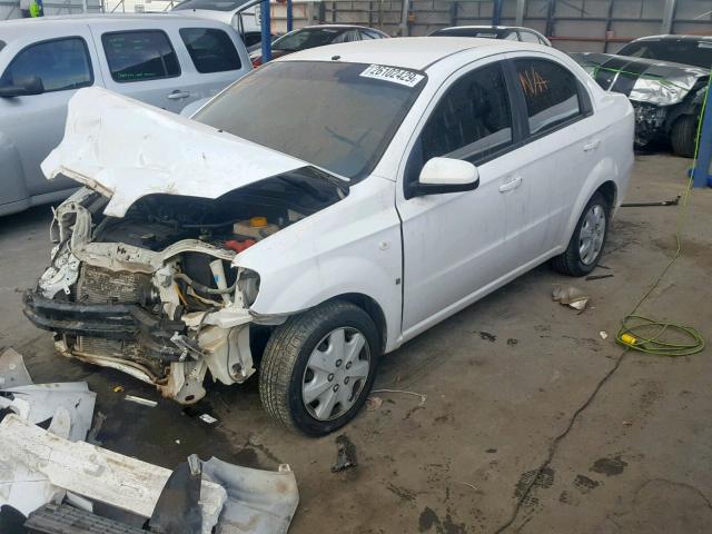 KL1TD56697B049021 - 2007 CHEVROLET AVEO BASE თეთრი ფოტო 2