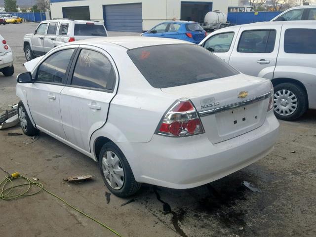 KL1TD56697B049021 - 2007 CHEVROLET AVEO BASE თეთრი ფოტო 3