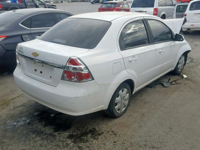 KL1TD56697B049021 - 2007 CHEVROLET AVEO BASE თეთრი ფოტო 4