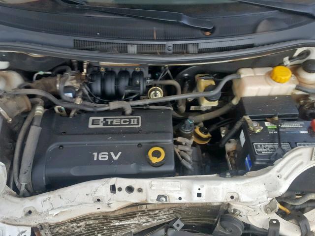 KL1TD56697B049021 - 2007 CHEVROLET AVEO BASE თეთრი ფოტო 7