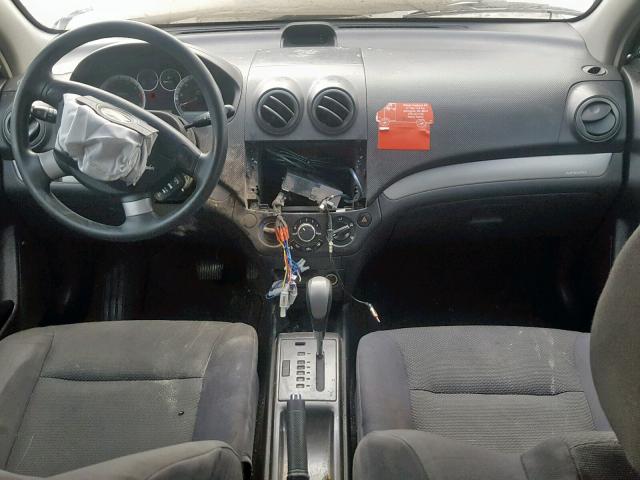 KL1TD56697B049021 - 2007 CHEVROLET AVEO BASE თეთრი ფოტო 9