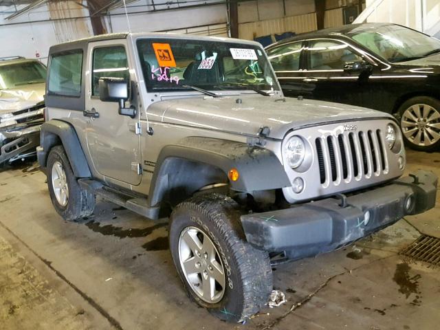 1C4AJWAG5GL260662 - 2016 JEEP WRANGLER S GRAY photo 1