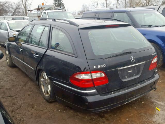 WDBUH82J15X166006 - 2005 MERCEDES-BENZ E 320 4MAT BLACK photo 3