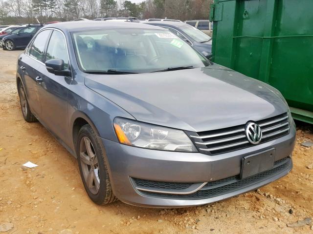 1VWBT7A31EC031830 - 2014 VOLKSWAGEN PASSAT SE GRAY photo 1