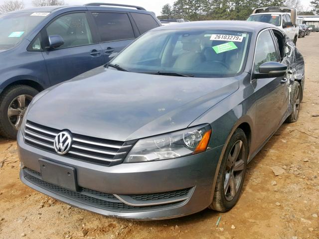 1VWBT7A31EC031830 - 2014 VOLKSWAGEN PASSAT SE GRAY photo 2