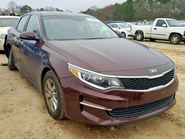 5XXGT4L38JG188057 - 2018 KIA OPTIMA LX MAROON photo 1