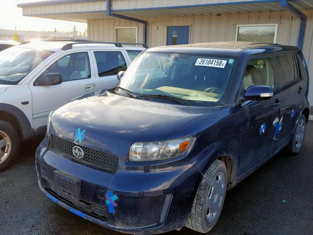 JTLKE50E581024971 - 2008 TOYOTA SCION XB ლურჯი ფოტო 2