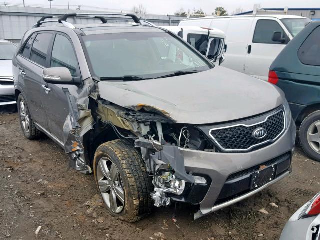 5XYKW4A20CG218260 - 2012 KIA SORENTO SX SILVER photo 1