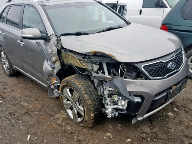 5XYKW4A20CG218260 - 2012 KIA SORENTO SX SILVER photo 9