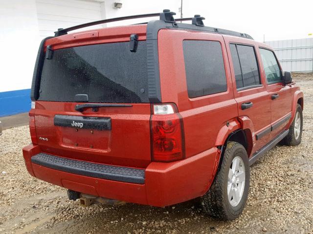 1J8HG48K96C272428 - 2006 JEEP COMMANDER 红色 照片 4