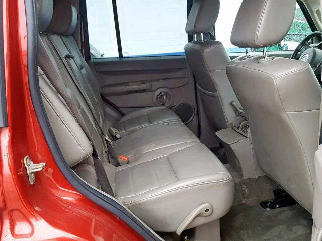 1J8HG48K96C272428 - 2006 JEEP COMMANDER 红色 照片 6