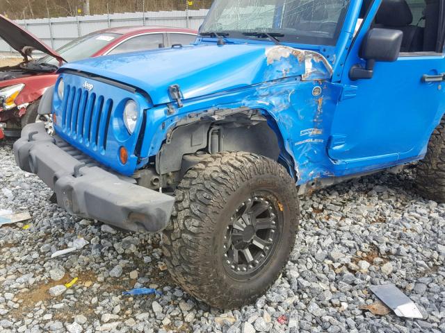 1J4AA2D15BL636019 - 2011 JEEP WRANGLER S BLUE photo 10