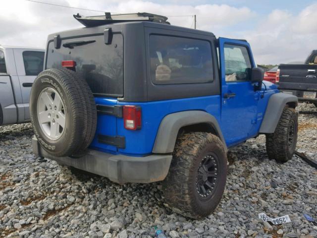 1J4AA2D15BL636019 - 2011 JEEP WRANGLER S BLUE photo 4