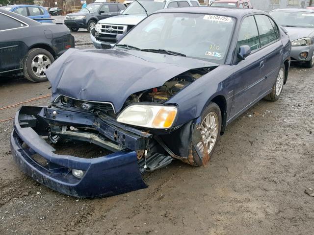 4S3BE625547204831 - 2004 SUBARU LEGACY L S BLUE photo 2