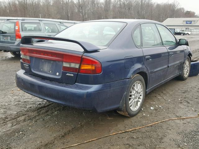 4S3BE625547204831 - 2004 SUBARU LEGACY L S BLUE photo 4