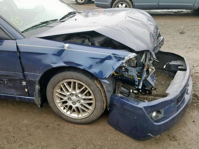 4S3BE625547204831 - 2004 SUBARU LEGACY L S BLUE photo 9