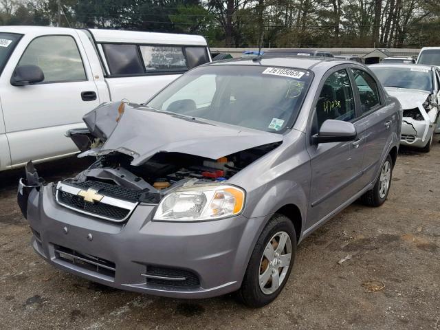 KL1TD5DE4BB201533 - 2011 CHEVROLET AVEO LS GRAY photo 2
