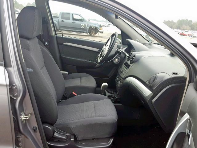 KL1TD5DE4BB201533 - 2011 CHEVROLET AVEO LS GRAY photo 5