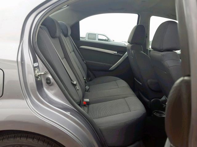 KL1TD5DE4BB201533 - 2011 CHEVROLET AVEO LS GRAY photo 6