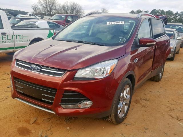 1FMCU0JX7EUA73651 - 2014 FORD ESCAPE TIT RED photo 2