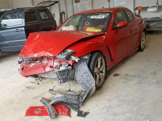 JM1FE173040123000 - 2004 MAZDA RX8 RED photo 2