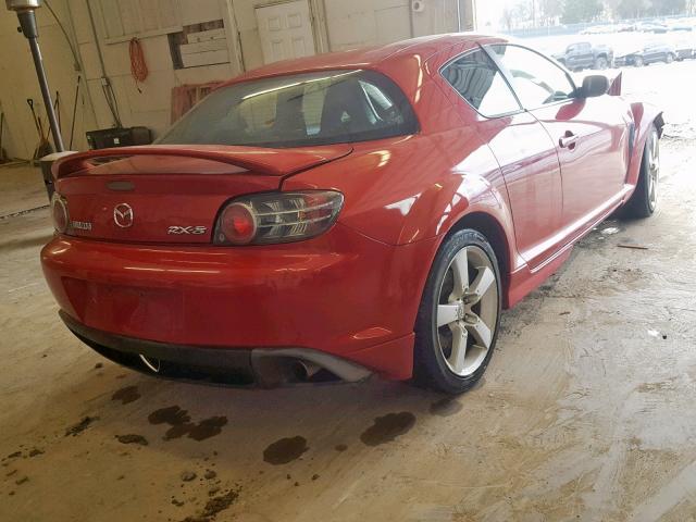 JM1FE173040123000 - 2004 MAZDA RX8 RED photo 4