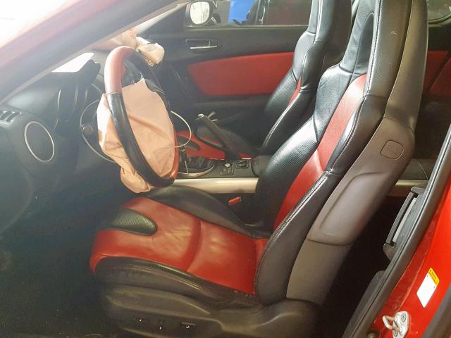 JM1FE173040123000 - 2004 MAZDA RX8 RED photo 5