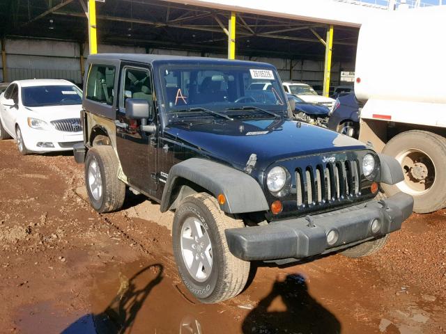 1J4AA2D12BL584378 - 2011 JEEP WRANGLER S BLACK photo 1