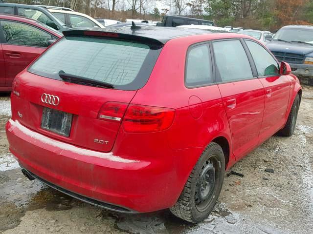 WAUHE78P19A049338 - 2009 AUDI A3 2.0T RED photo 3