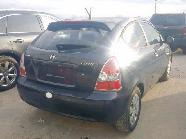 KMHCM3AC5AU185745 - 2010 HYUNDAI ACCENT BLU GRAY photo 4