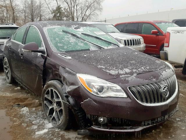 2G4GL5EX7H9144683 - 2017 BUICK REGAL SPOR MAROON photo 1