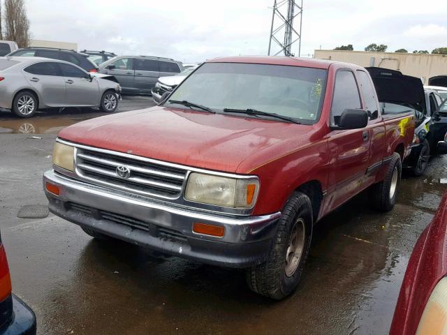 JT4VD12E3S0008914 - 1995 TOYOTA T100 XTRAC RED photo 2