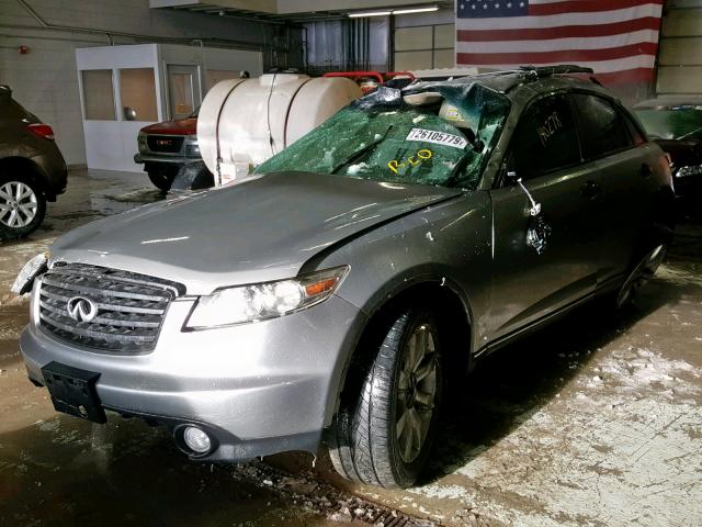 JNRAS08W45X206010 - 2005 INFINITI FX35 GRAY photo 2